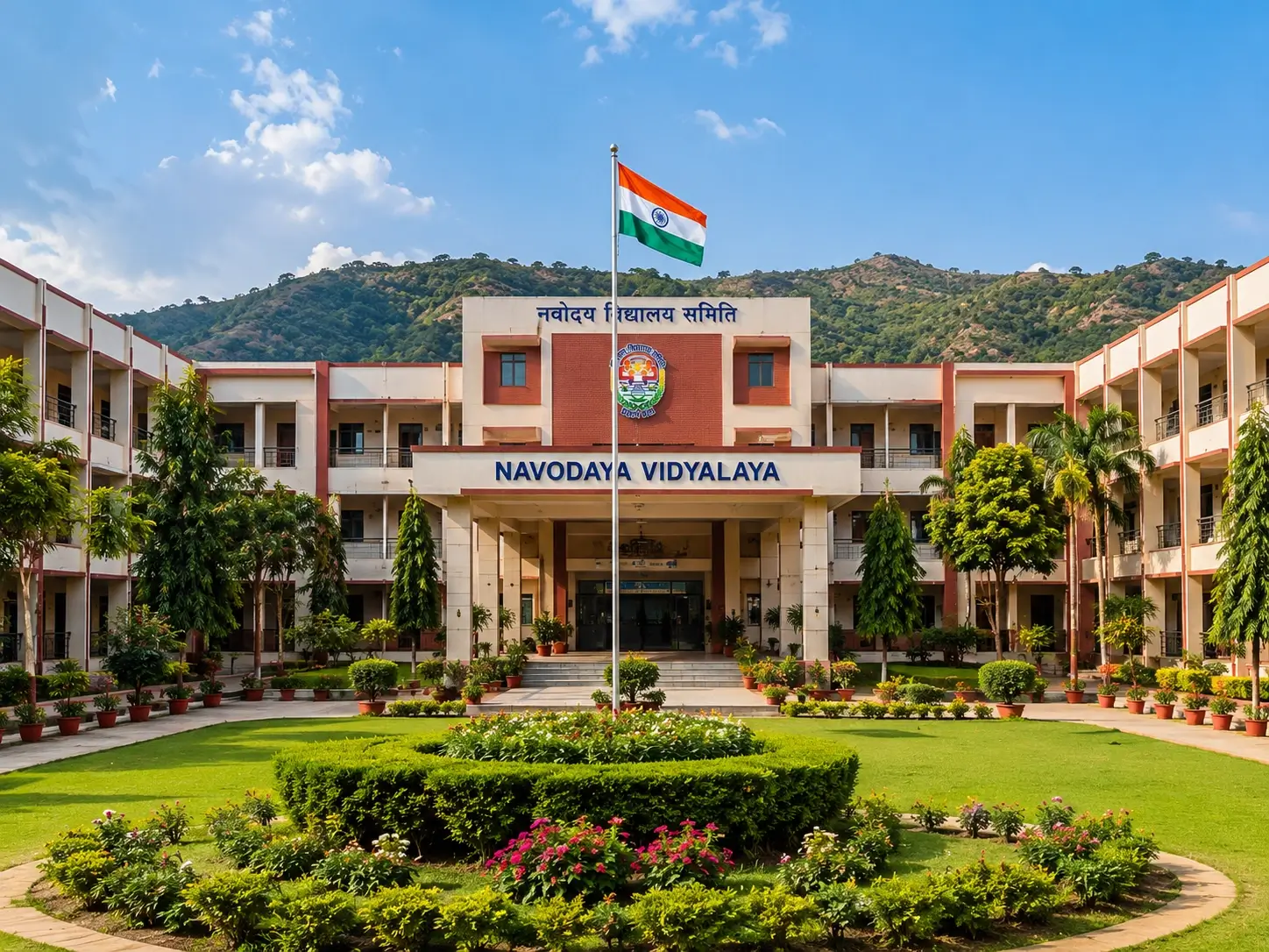 Navodaya Vidyalaya beautiful residential campus and infrastructure