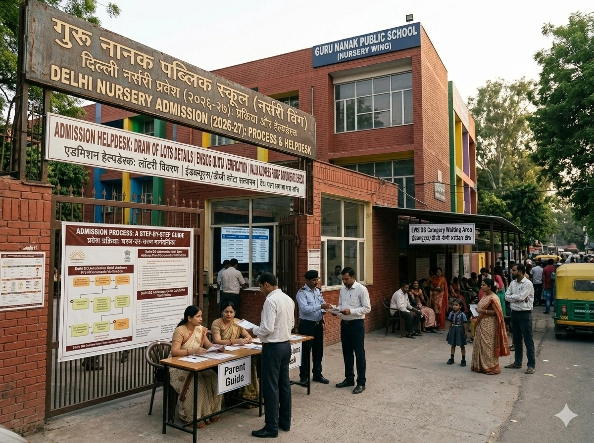 Delhi Nursery Admission School Building