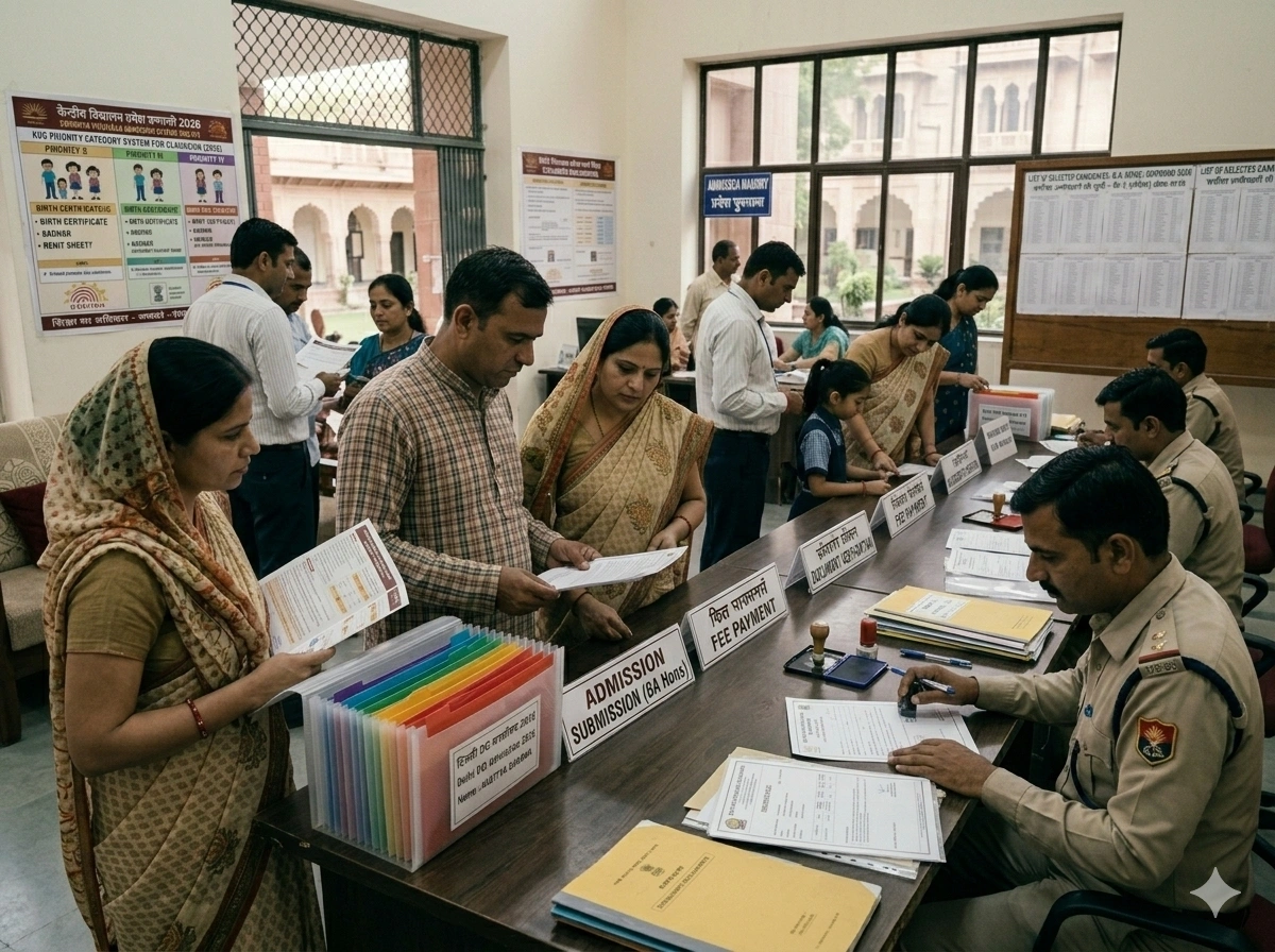 Parents submitting documents