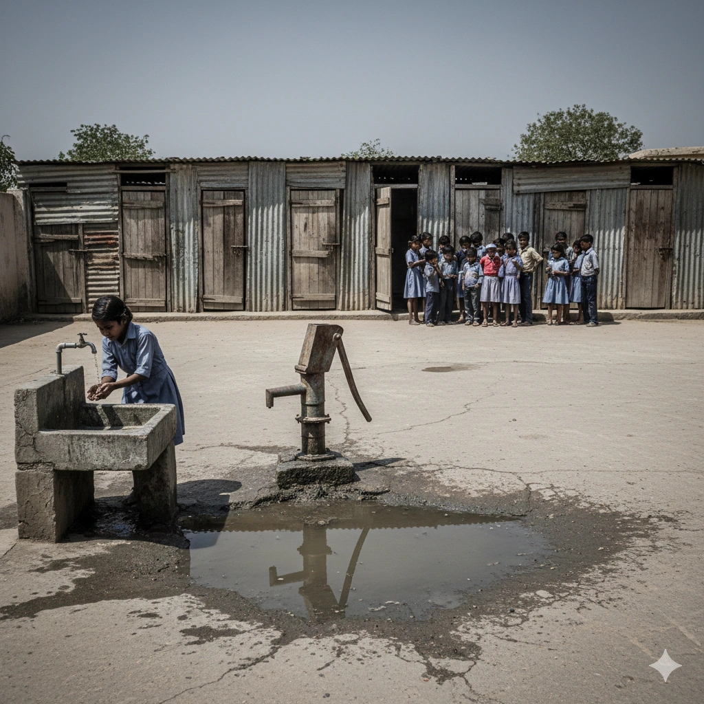 School sanitation and WASH facilities in Indian government schools