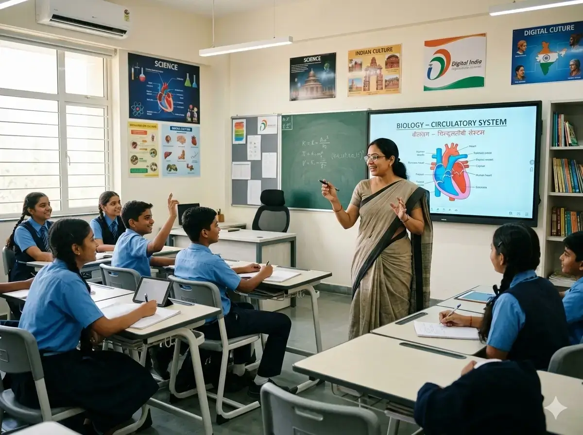 A passionate teacher educating students