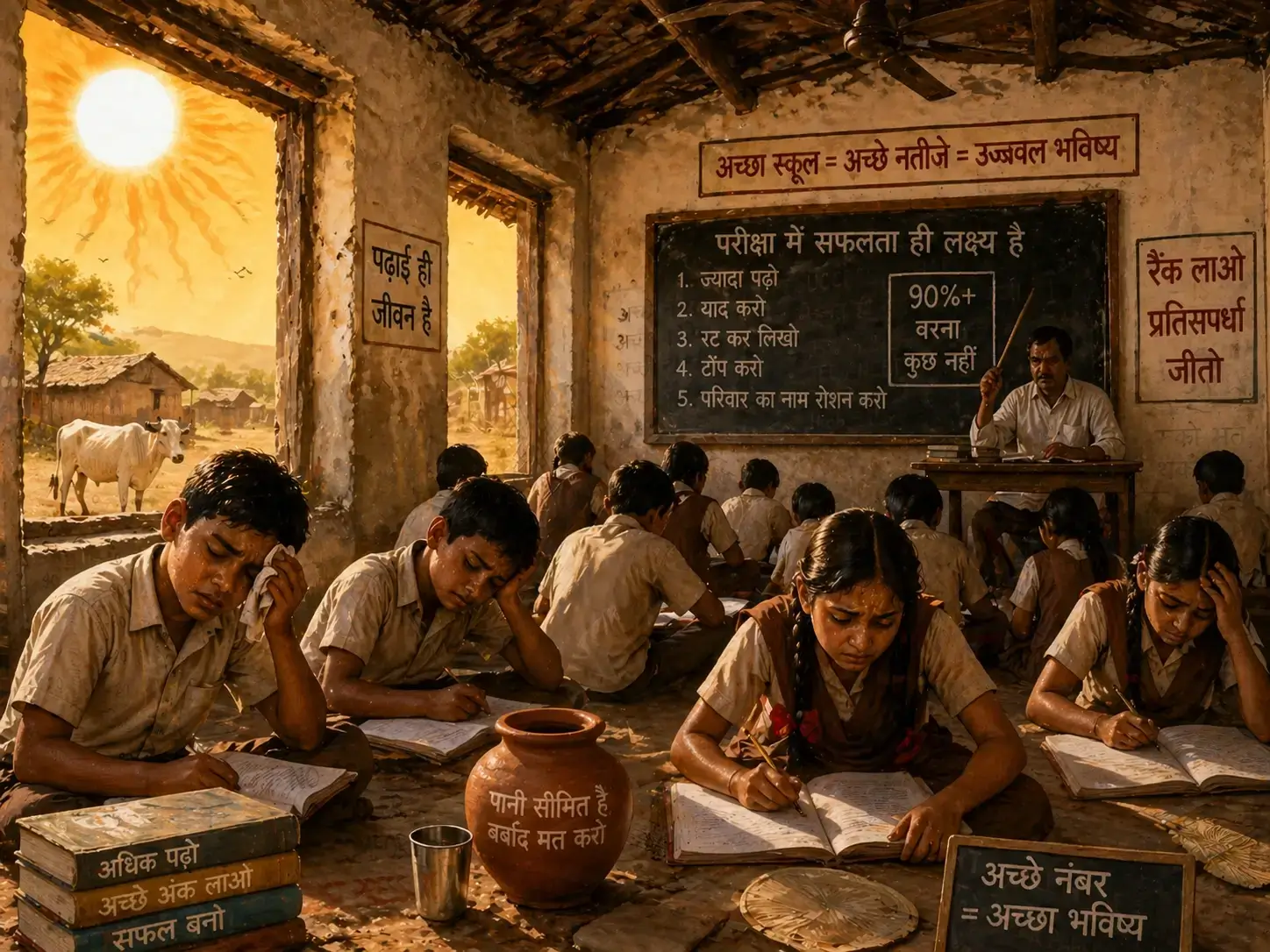 Rural or traditional classroom setup