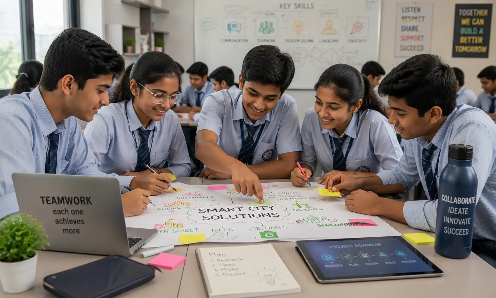 Modern real-world skills like teamwork and collaboration