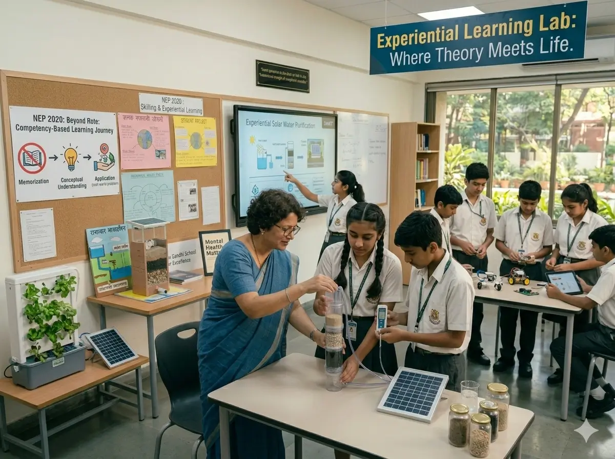 Experiential learning session led by a trained instructor adapting to NEP 2020 frameworks
