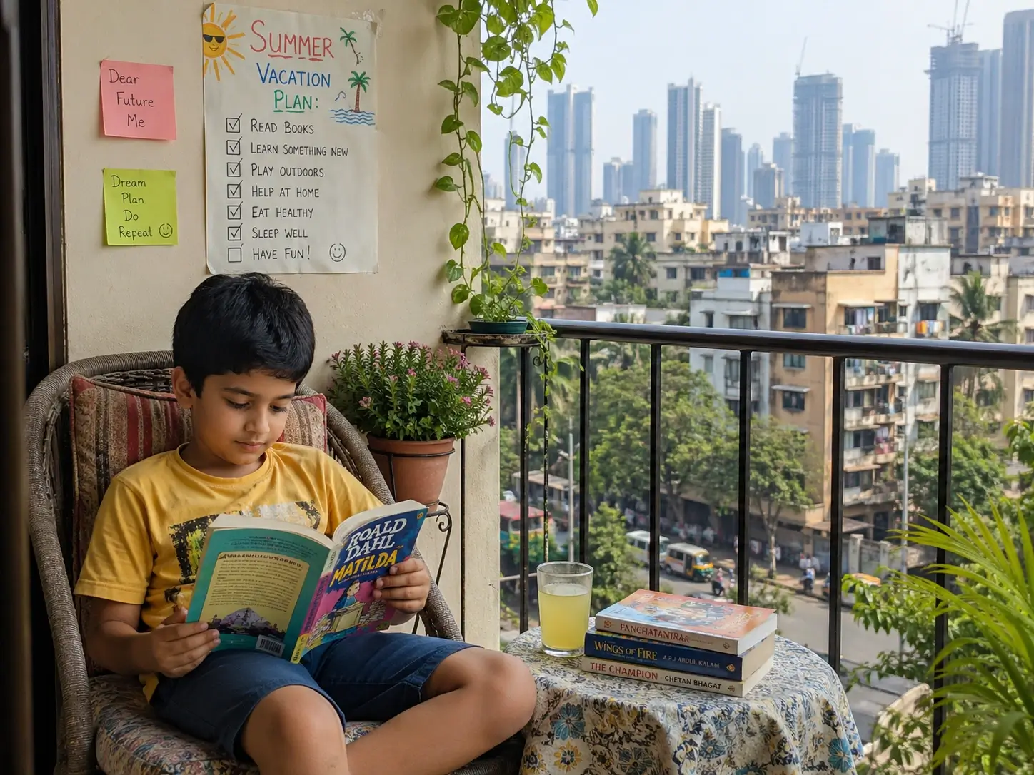 Student exploring during summer vacation